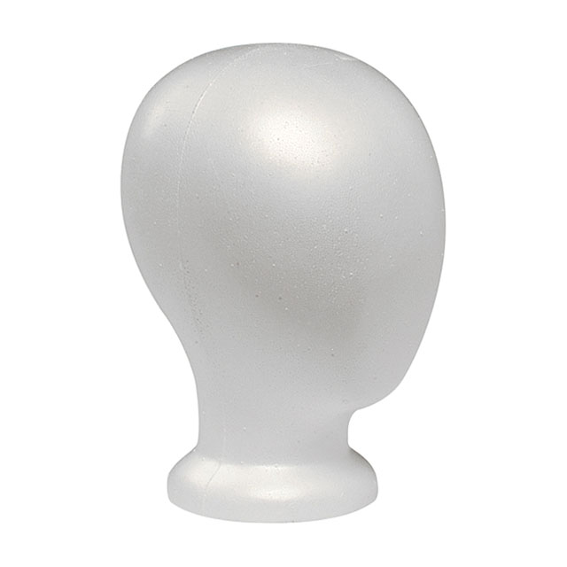 EPS Foam Blank Mannequin Head Form for Display - White