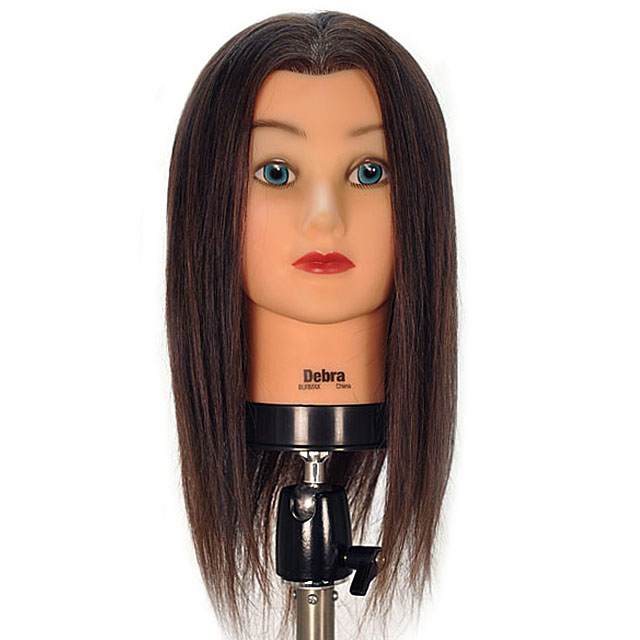 Debra 19" 100% Human Hair Cosmetology Mannequin Head by Celebrity