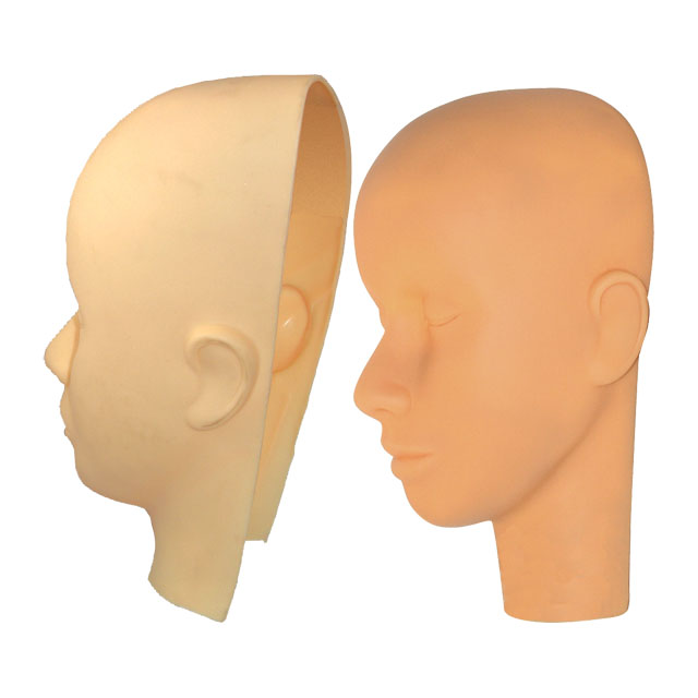 Makeup and Massage Practice Cosmetology Mannequin Head and Mask Set by Celebrity