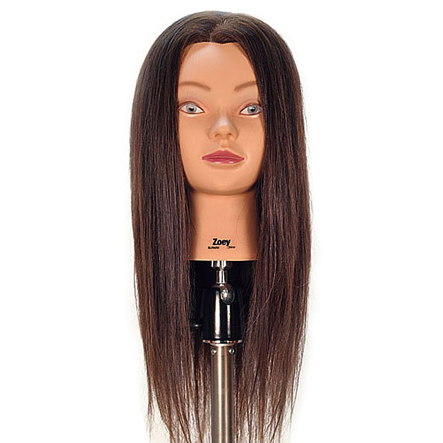 Zoey 24" 100% Human Hair Cosmetology Mannequin Head by Celebrity