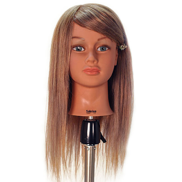 Sabrina 21" Blonde 100% Human Hair Cosmetology Mannequin Head by Celebrity