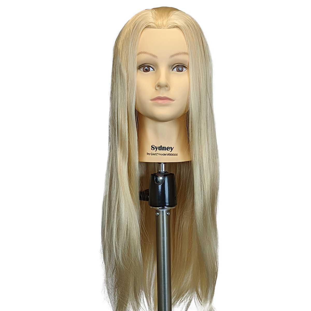 Sydney Mannequin Head Standard Training 100% Synthetic Hair Light Blonde Extra Long