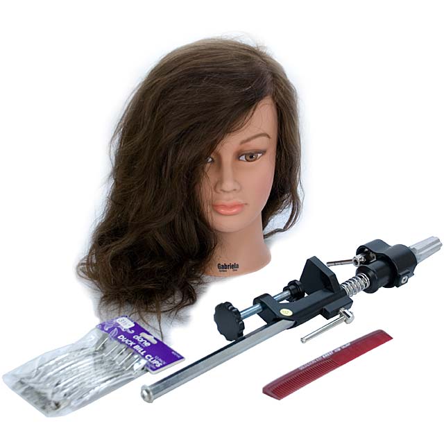 Head Shape Matters Student Kit - Gabriela Cosmetology Mannequin and Accessories by Giell