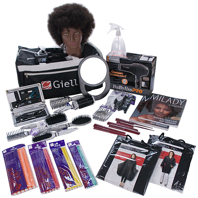 Natural Hair Care & Braiding Cosmetology Student Kit by Giell