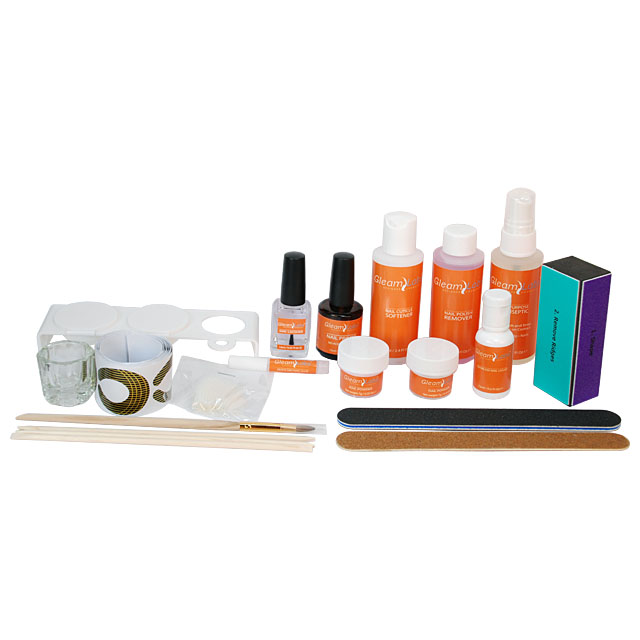 Deluxe Odorless Acrylic Sculptured Nail Student Kit by Gleam Labs