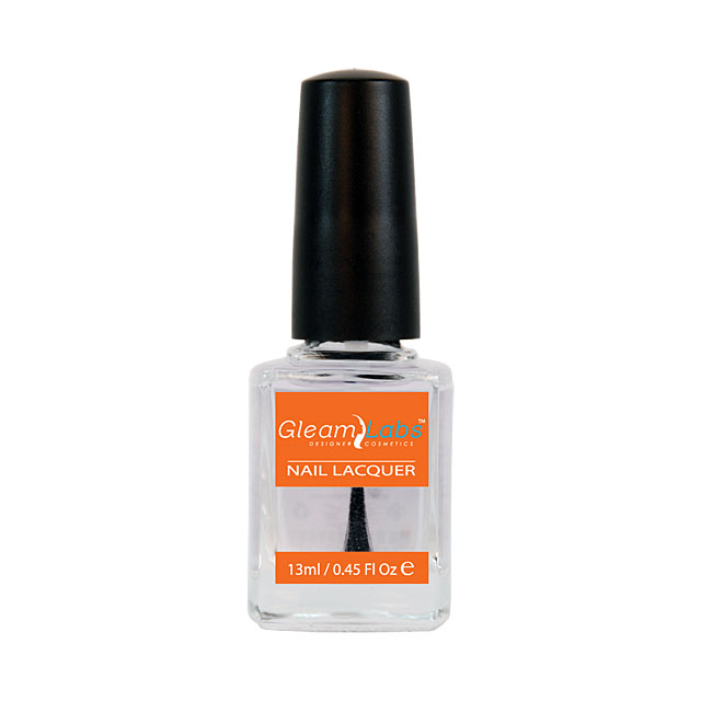 Quick Dry Clear Top Coat Nail Lacquer 0.45 Fl Oz by Gleam Labs