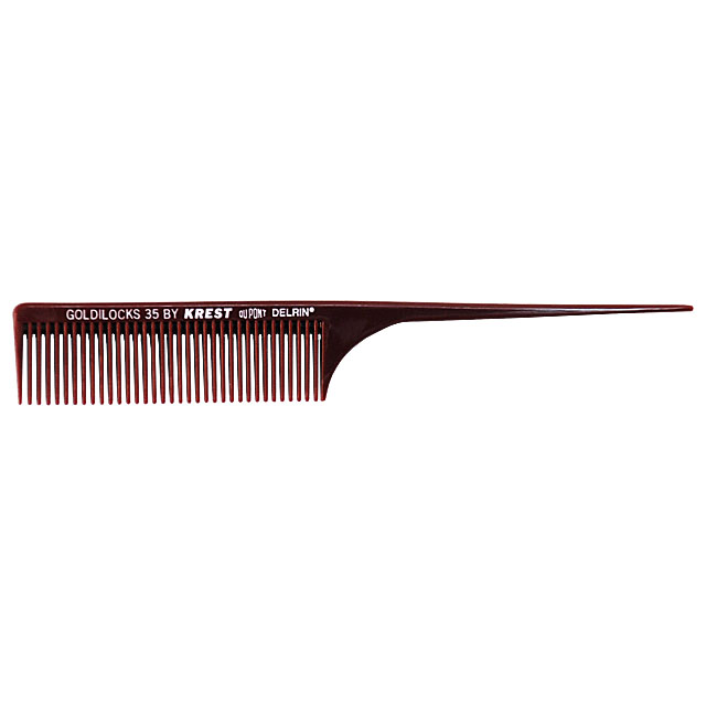 8 1/2" Coarse - Long Tooth Penetrating Rattail Comb Goldilocks G35 by Krest
