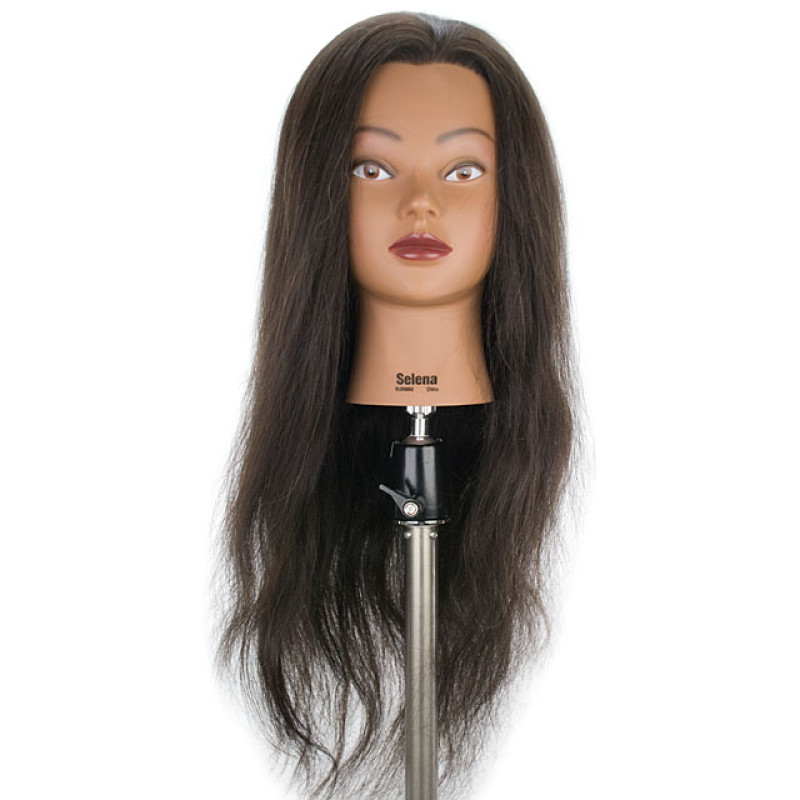 Selena Super Long 100% Human Hair Cosmetology Mannequin Head by Celebrity  at