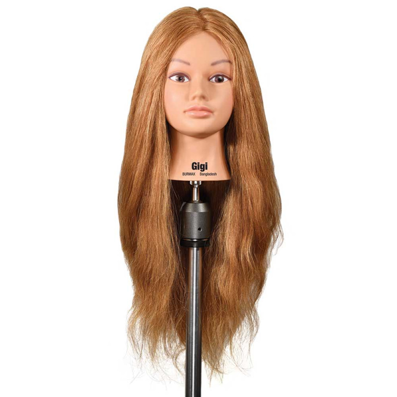 Gigi Extra Thick Dark Blonde 100% Human Hair Cosmetology Mannequin Head by  Celebrity at 