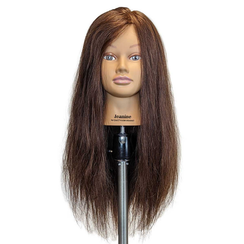 Training Head Mannequin Head with Human Hair 100% Real Hair Manikin Head  Cosmest - Wigs & Hair Pieces
