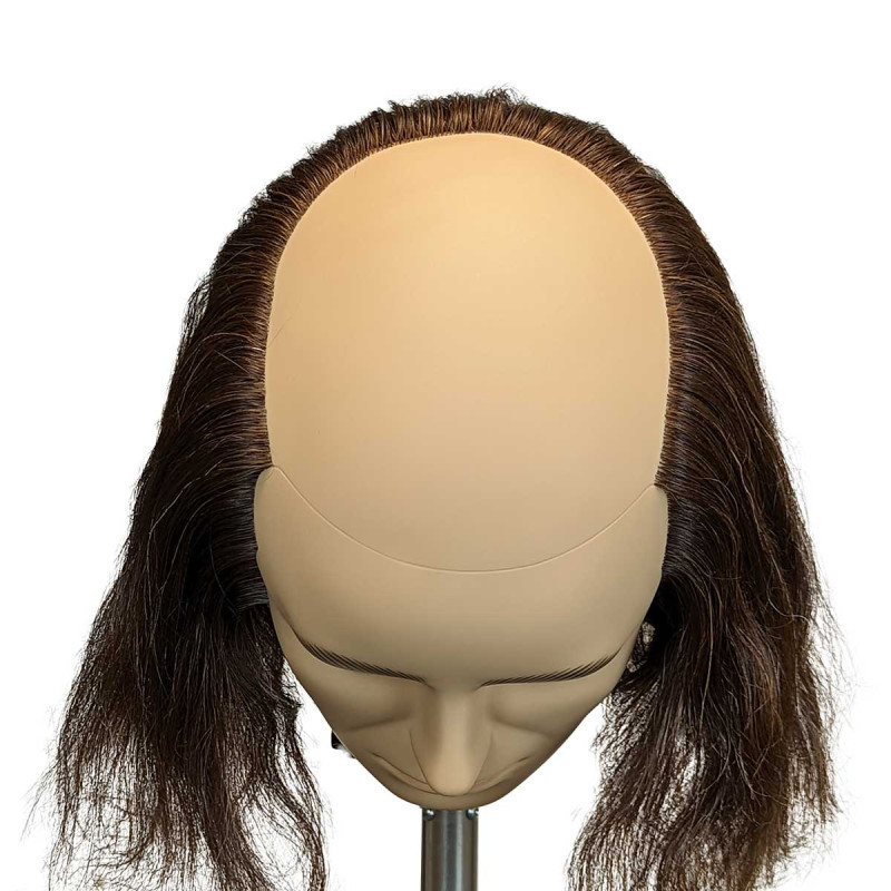 Pierre Mannequin Head Advanced Training Male Pattern Baldness Premium 100%  Human Hair at