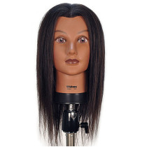 Image 1 - Whitney 19" Ethnic 100% Human Hair Cosmetology Mannequin Head by Celebrity at Giell.com
