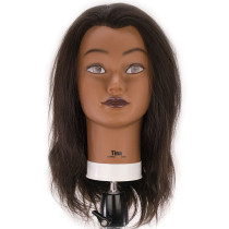 Image 1 - Tina 21" Ethnic 100% Human Hair Cosmetology Mannequin Head by Celebrity at Giell.com