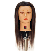 Image 1 - Caroline 21" 100% Human Hair Cosmetology Mannequin Head by Giell at Giell.com