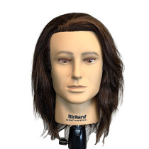 Image 1 - Richard Mannequin Head Male Standard Training Premium 100% Human Hair