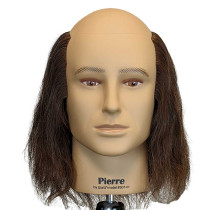 Image 1 - Pierre Mannequin Head Advanced Training Male Pattern Baldness Premium 100% Human Hair