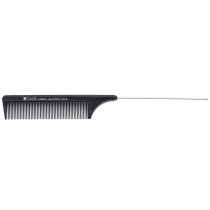 Image 1 - 9" Fine Tooth Carbon - Anti-Static Metal Pin Tail / Foiling / Weaving Comb by Giell