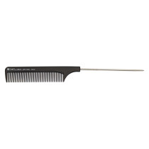 Image 1 - 9" Fine Tooth Carbon - Metal Pin Tail Foiling / Weaving Comb - Giell PRO Carbon Series
