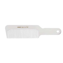 Image 1 - 8 1/2" Flat Top Comb for Hair Clipper Cuts by Krest - White
