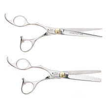 Silk Cut 6 1/2" Left-Handed Hair Cutting Shears and 6" Thinners Set by Olivia Garden