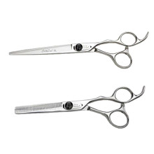 Silk Cut XL 7" Barber Shears and 6" Thinners Set by Olivia Garden