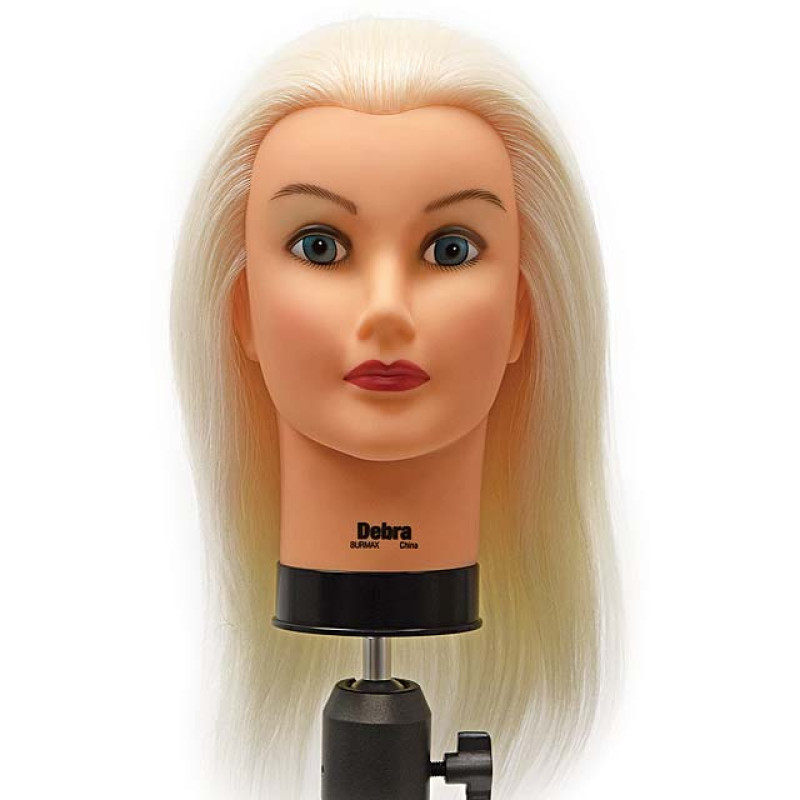 Image 1 - Debra Color Training 19" Level 12 100% Human Hair Cosmetology Mannequin Head at Giell.com