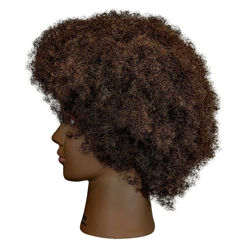 Image 3 - Jordan Mannequin Head Advanced Training Premium 100% Textured Human Hair