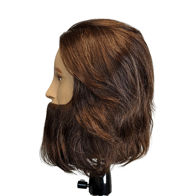 Image 2 - Marcel Mannequin Head Male w/Beard Premium 100% Human Hair