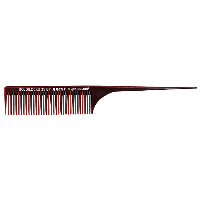 Image 1 - 8 1/2" Coarse - Long Tooth Penetrating Rattail Comb Goldilocks G35 by Krest at Giell.com