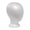 Image 1 - EPS Foam Blank Mannequin Head Form for Display - White at Giell.com