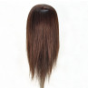 Image 3 - Chantal 21" Virgin 100% Human Hair Dark Brown Cosmetology Mannequin Head by HairArt at Giell.com