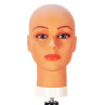 Image 1 - Bald Head Form with Rubber Skin Mannequin Head by Celebrity at Giell.com