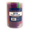 Image 2 - 36 pcs 6 1/4" Fluff Combs Assorted Neon Colors by Aristocrat at Giell.com
