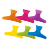 Image 1 - 36 pcs 3 1/4" Butterfly Hair Clamps Assorted Neon Colors by Soft 'n Style at Giell.com