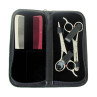Image 1 - 4 pcs Lefty Hair Shears and Thinner Set with Combs by Gold Magic at Giell.com