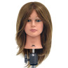 Image 1 - Ella 21" Virgin 100% Human Hair Light Brown Cosmetology Mannequin Head by Celebrity