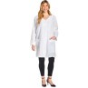 Image 1 - Esthetician Jacket with Long Sleeves and Button Closure - White