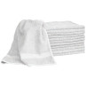 Image 1 - 12 Salon Towels 15" X 25" Economy 100% Cotton White by Diane at Giell.com