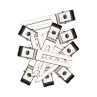 Image 1 - 1 3/4" Double Prong Hair Clips Steel Slide-In 80 pk by Diane at Giell.com