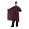 Image 1 - 45" x 55" Nylon Styling Cape Burgundy Velcro by Betty Dain at Giell.com