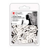 Image 1 - 80-pk 1-3/4" Double Prong Slide-In Metal Hair Clips by Giell at Giell.com