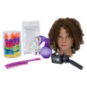 Image 1 - Child / Youth Hairdresser Play Kit with Afro Style Mannequin Doll Head at Giell.com