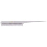Image 1 - 12 All Purpose 8 1/2" White Rattail Comb Cleopatra by Krest at Giell.com